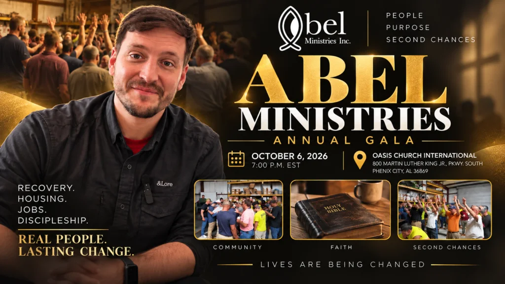 Join Me at the ABEL Ministries Gala in Phenix City on October 6